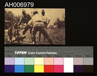 日侵華時期以中國士兵練刺刀刺身體明信片藏品圖，第2張